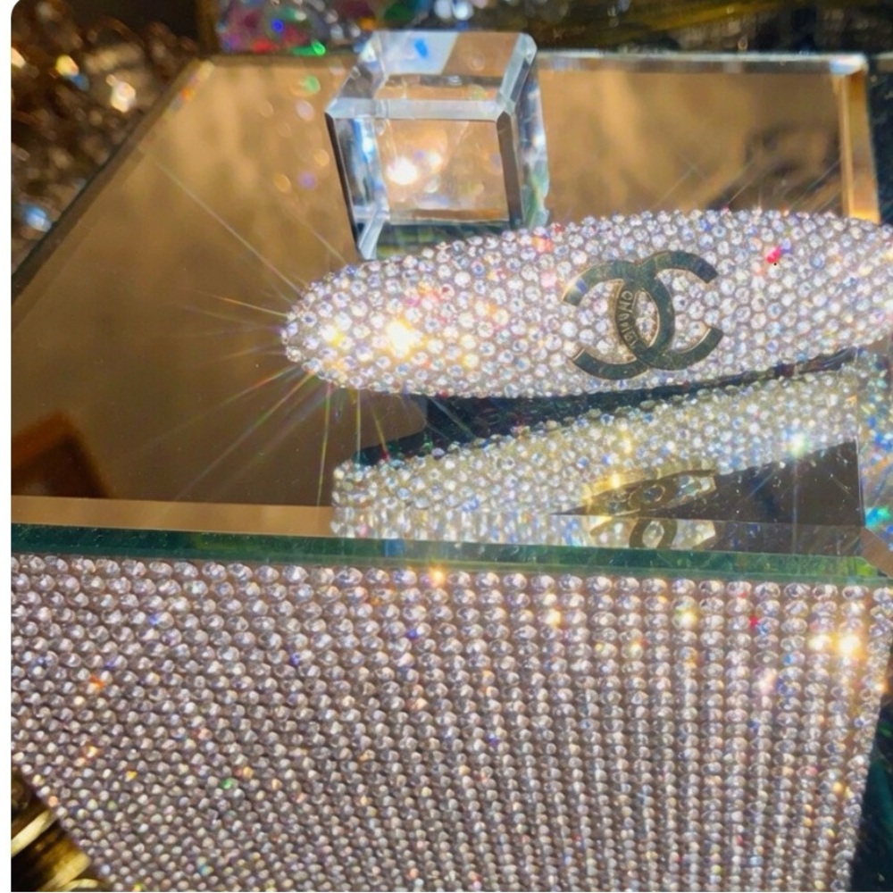 Chanel Crystal-Embellished hair clip - Sparkling Silver